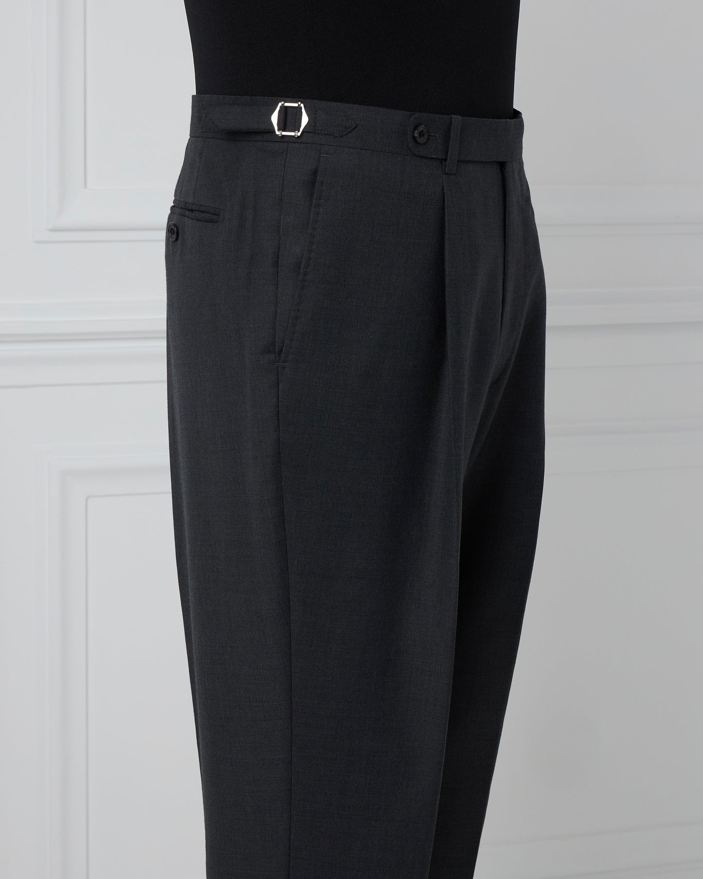 Charcoal Wool Trousers