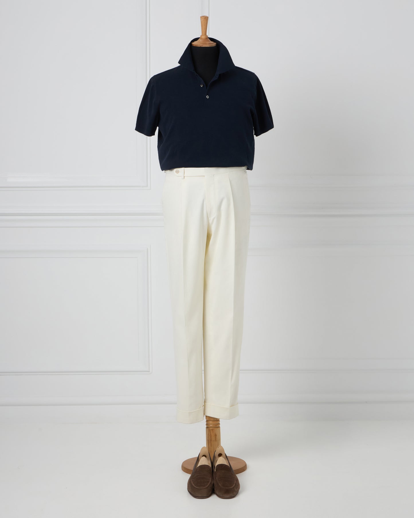 White Cotton Trousers