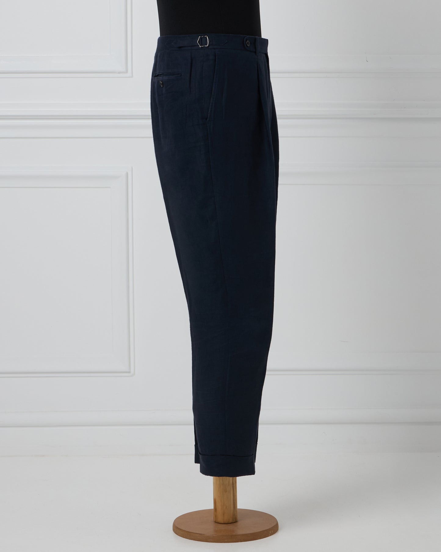 Navy Linen Trousers