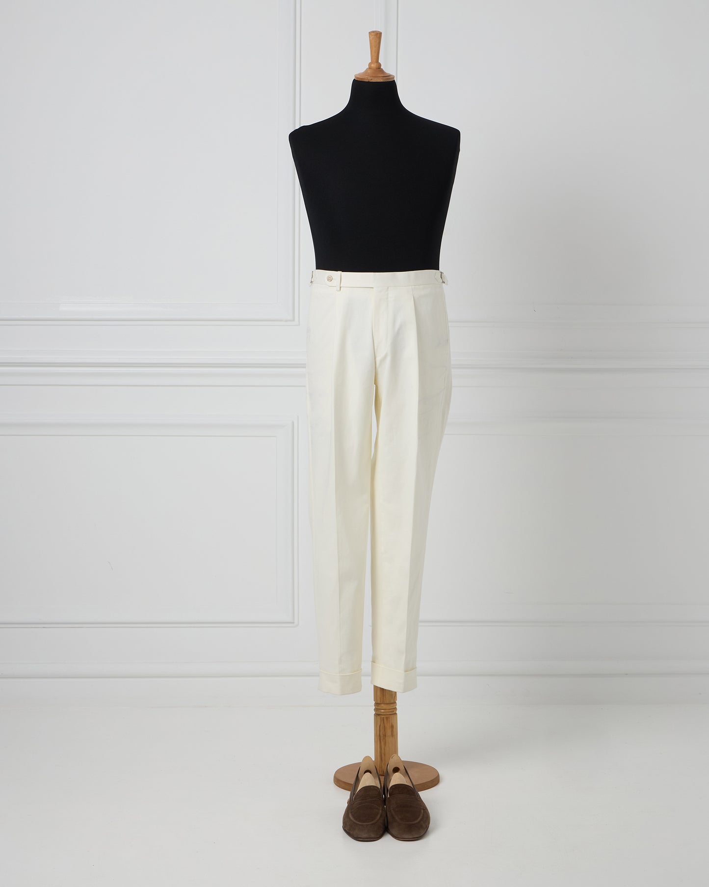 White Cotton Trousers