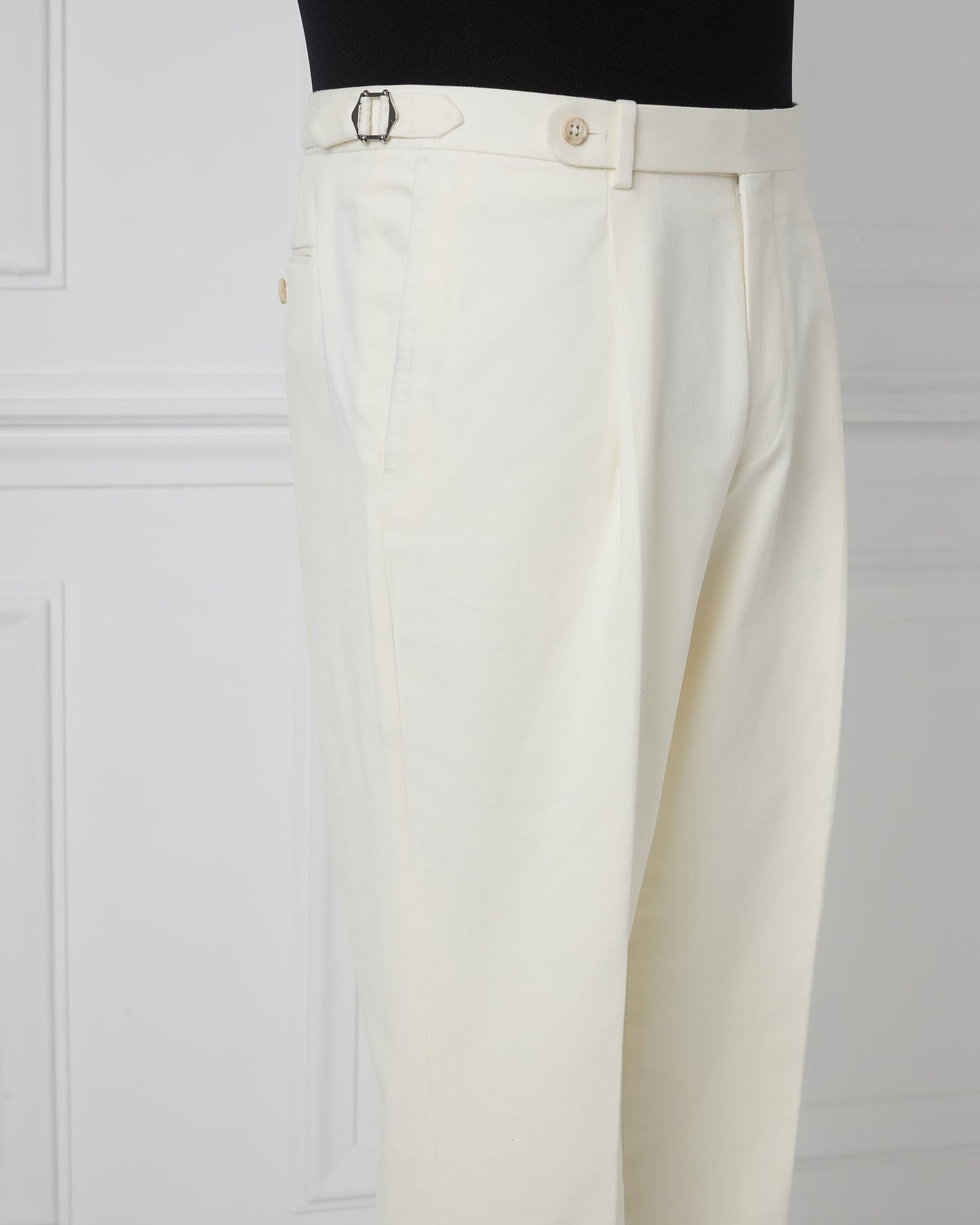 White Cotton Trousers