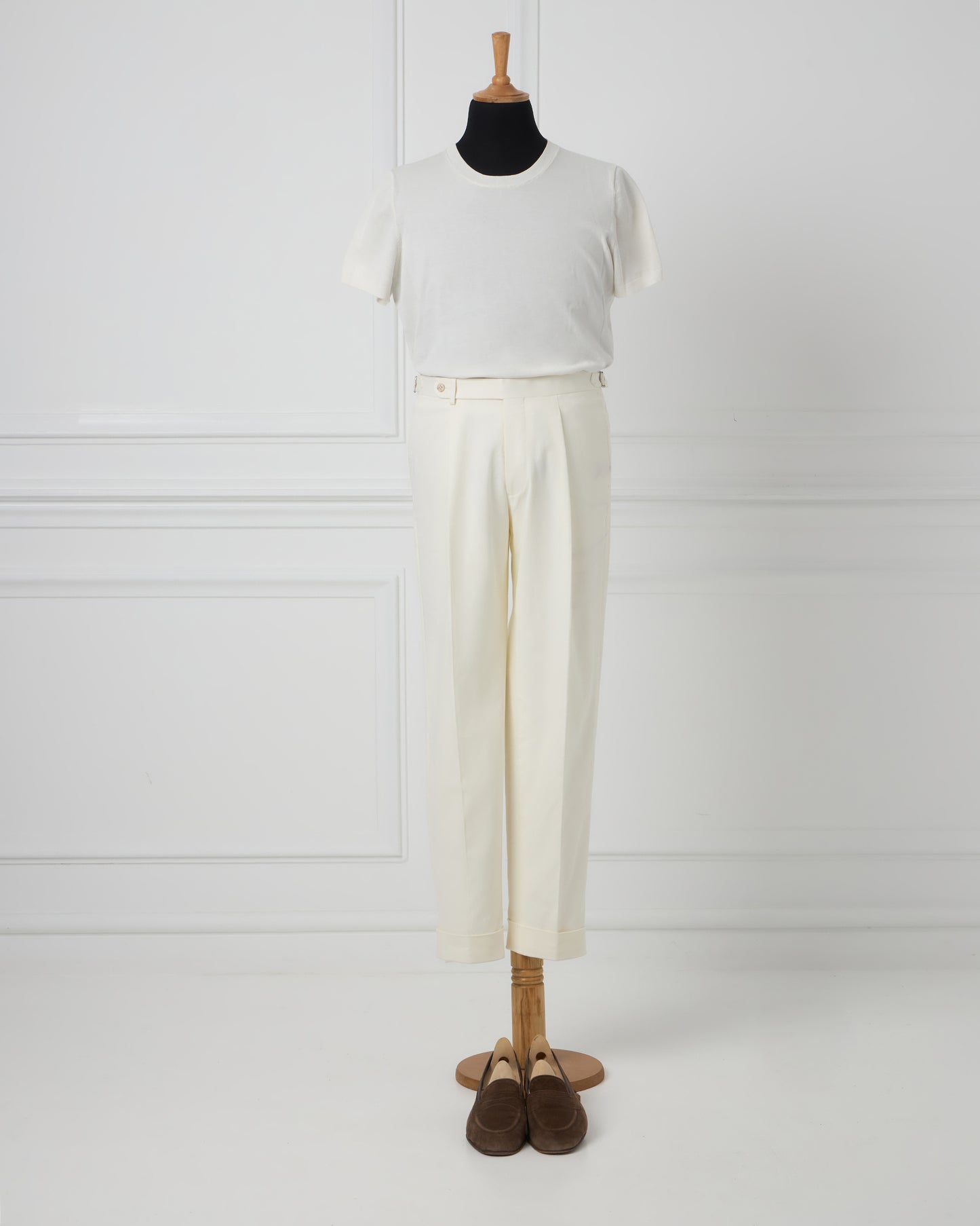 White Cotton Trousers