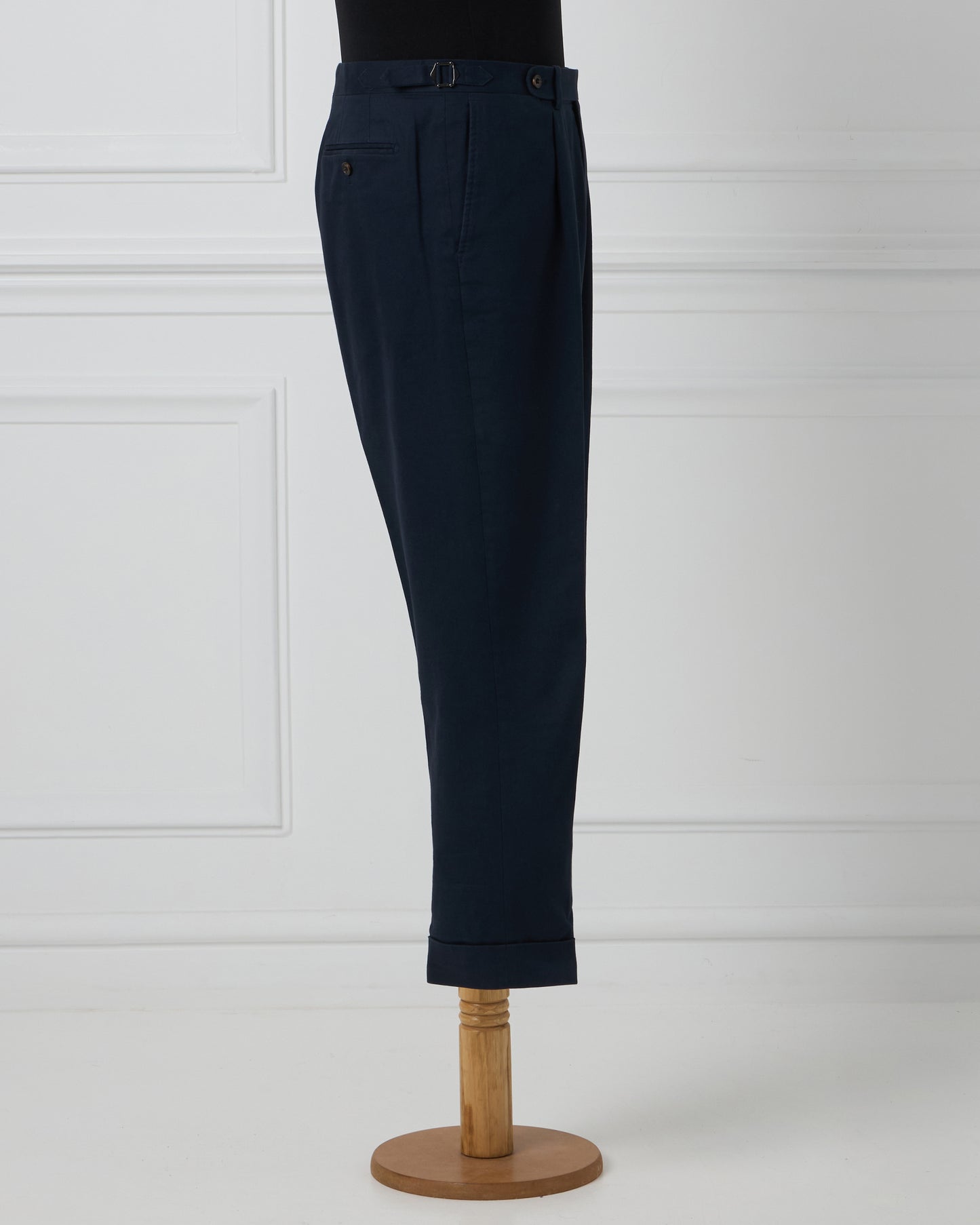 Navy Cotton Trousers