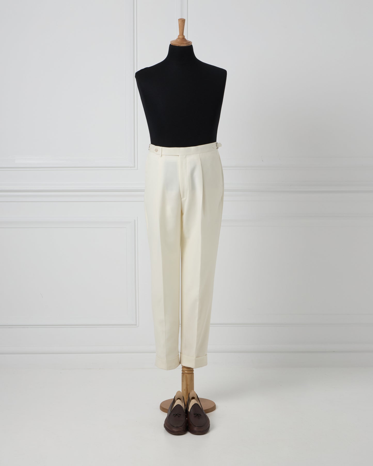 Cream Wool Trousers