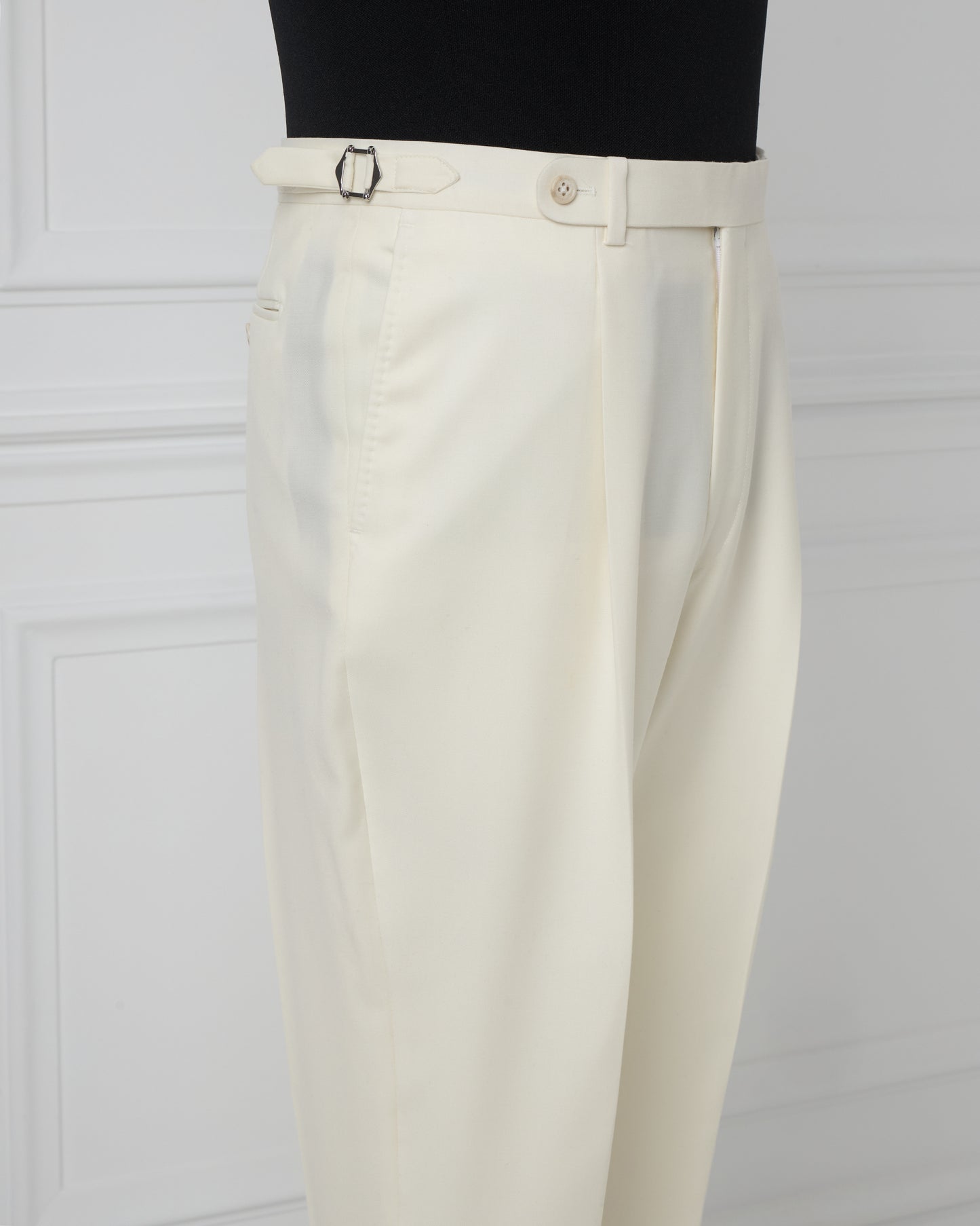 Cream Wool Trousers