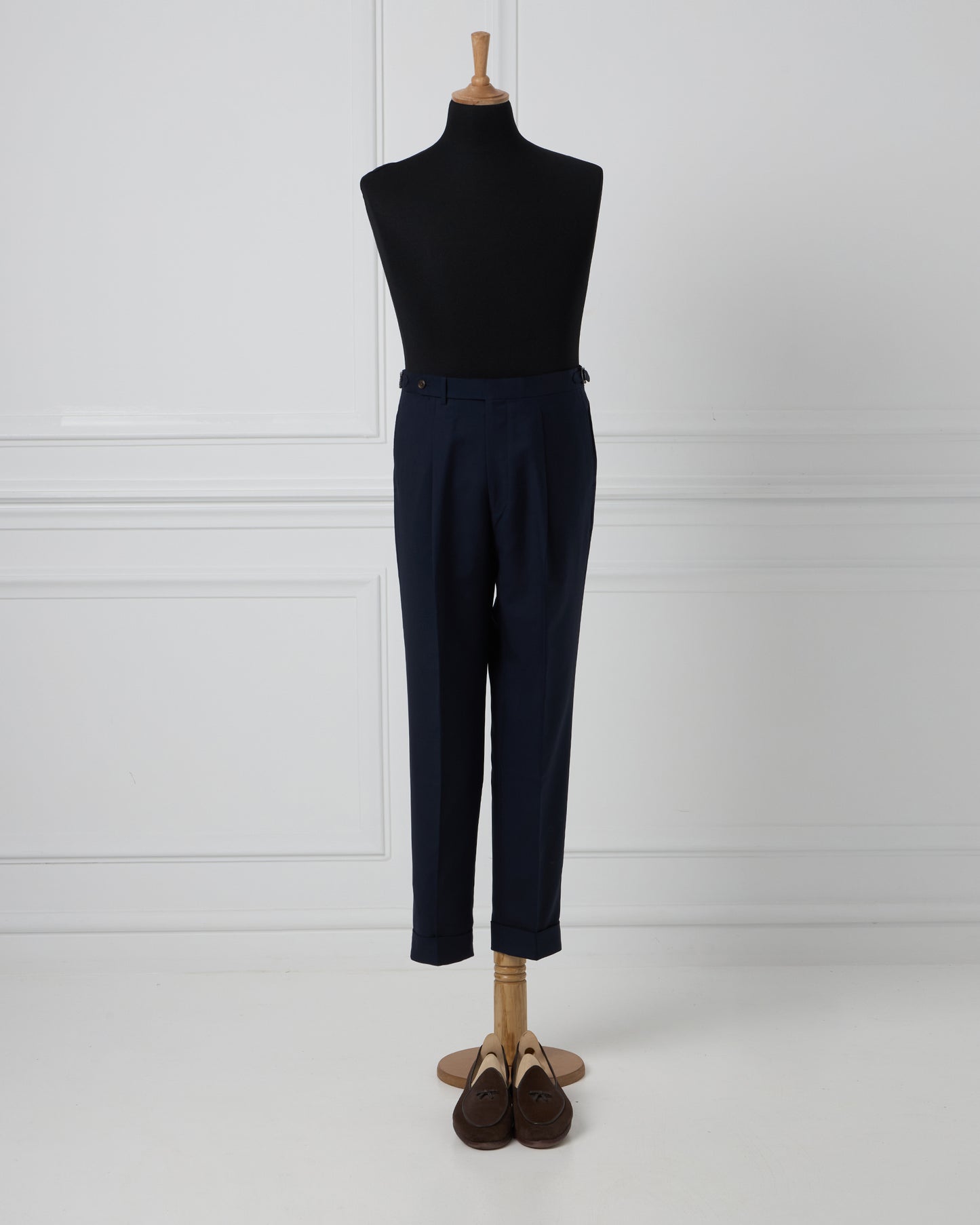 Navy Wool Trousers