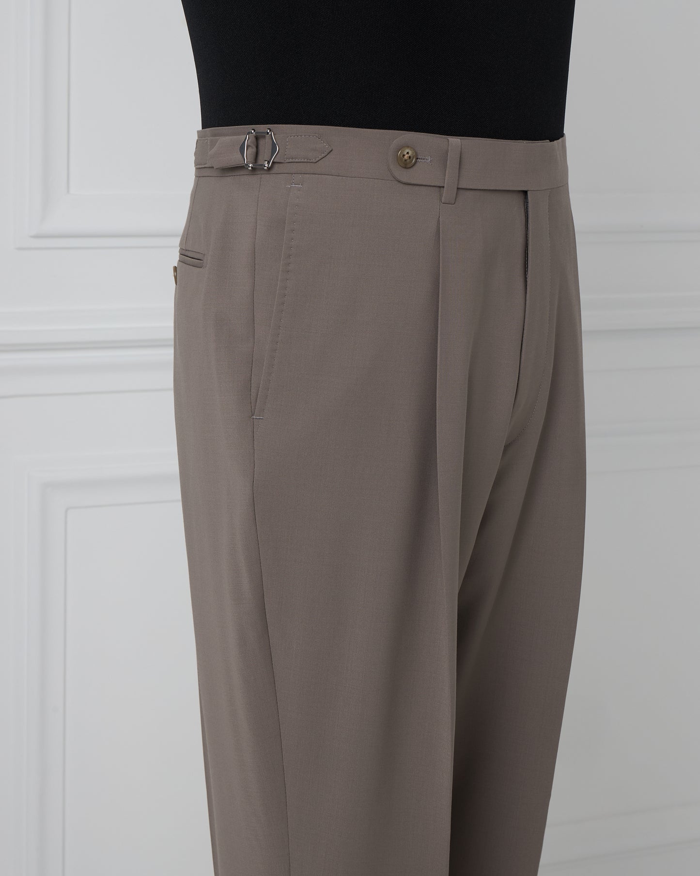 Taupe Wool Trousers