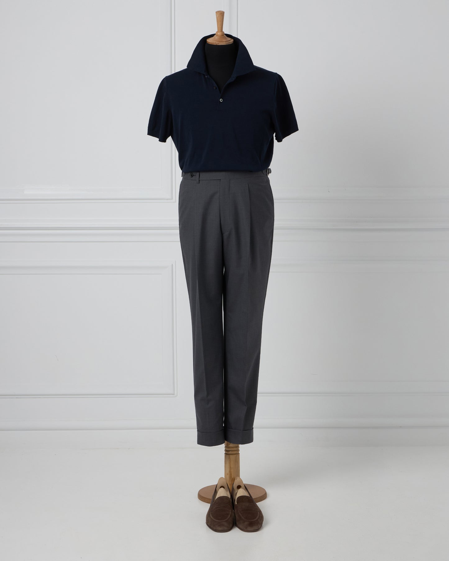 Grey Wool Trousers