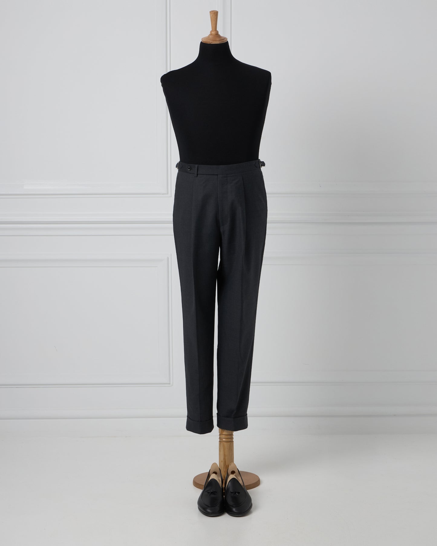 Charcoal Wool Trousers