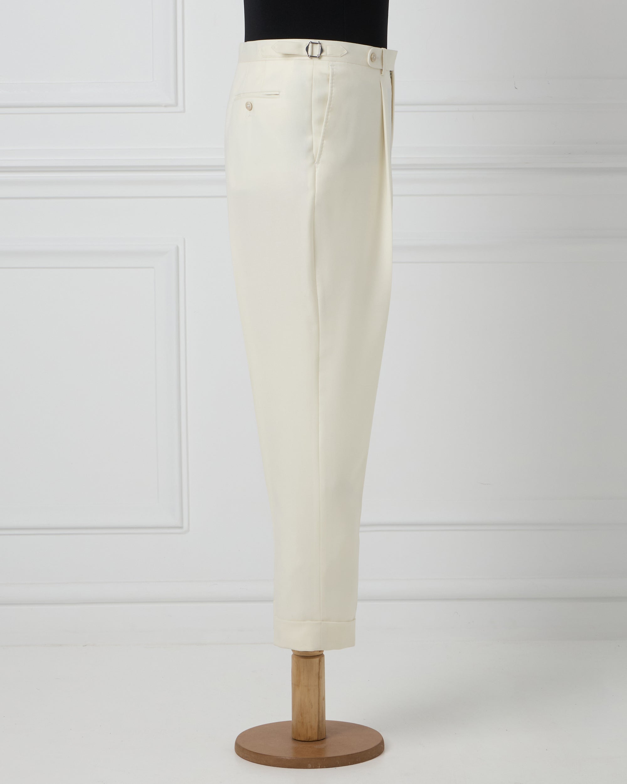 Cream Wool Trousers
