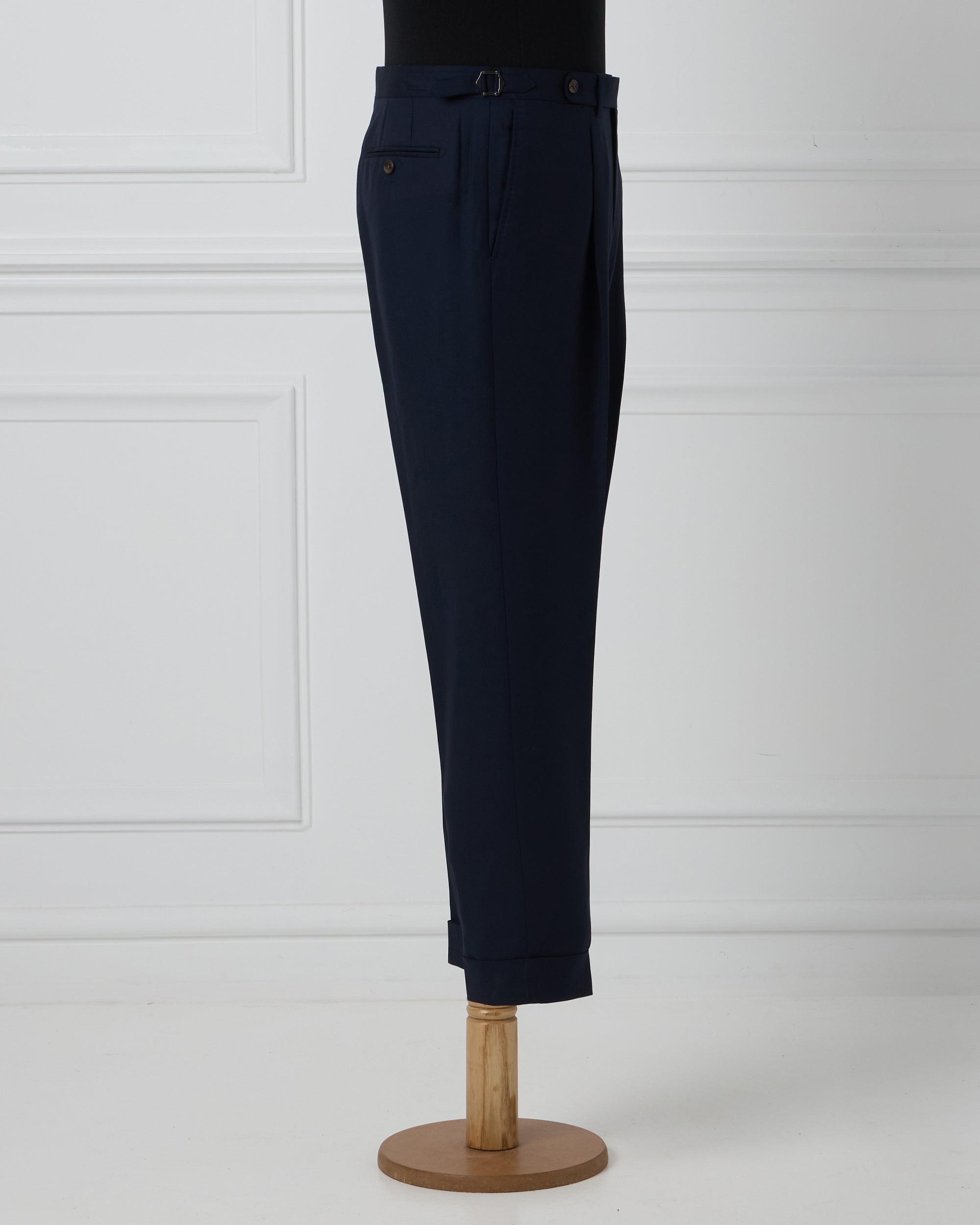 Navy Wool Trousers