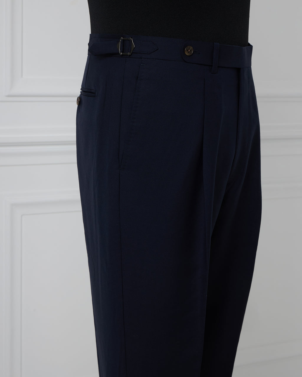 Navy Wool Trousers