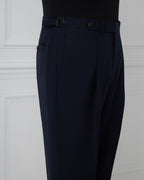 Navy Wool Trousers