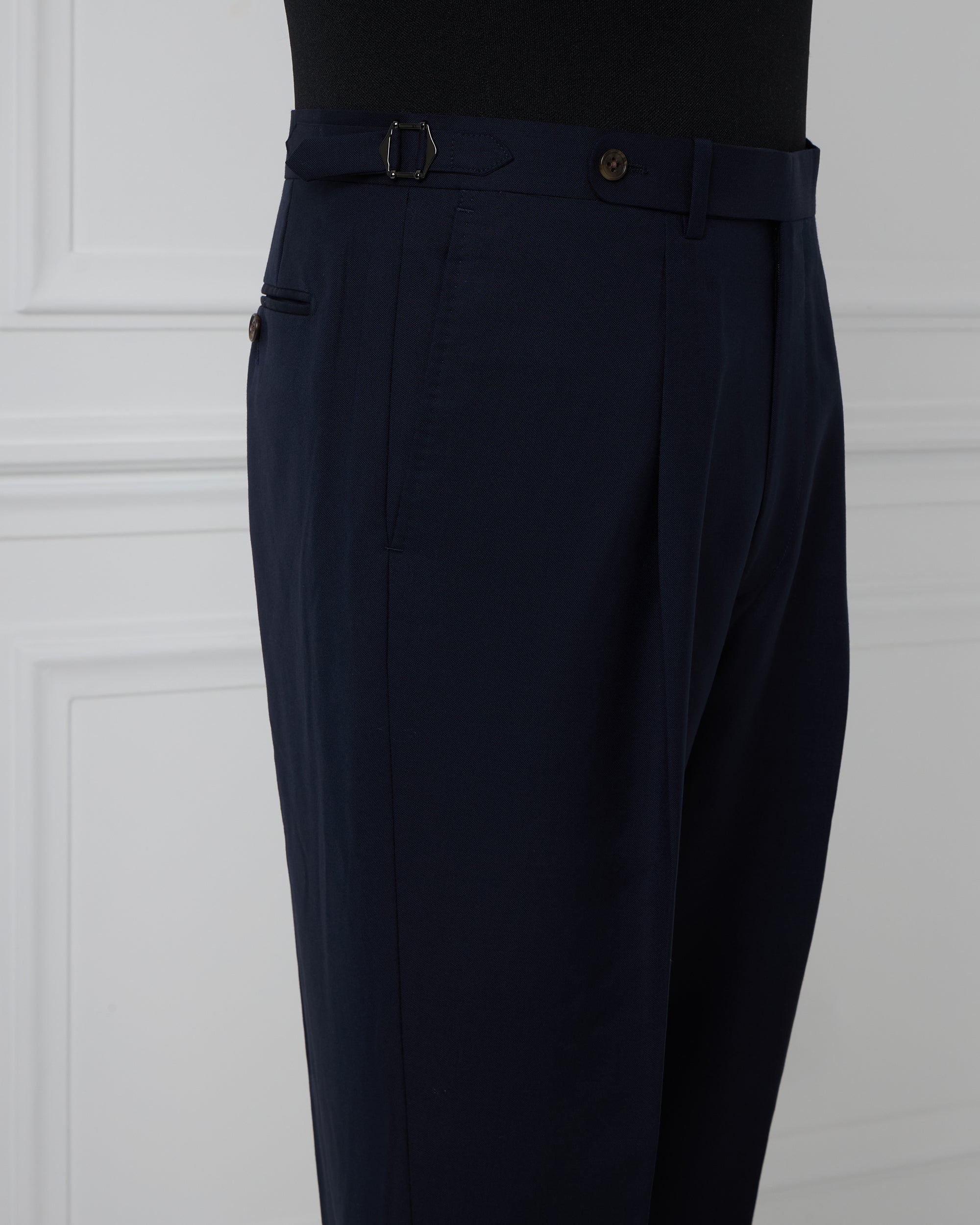 Navy Wool Trousers