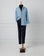 Navy Wool Trousers