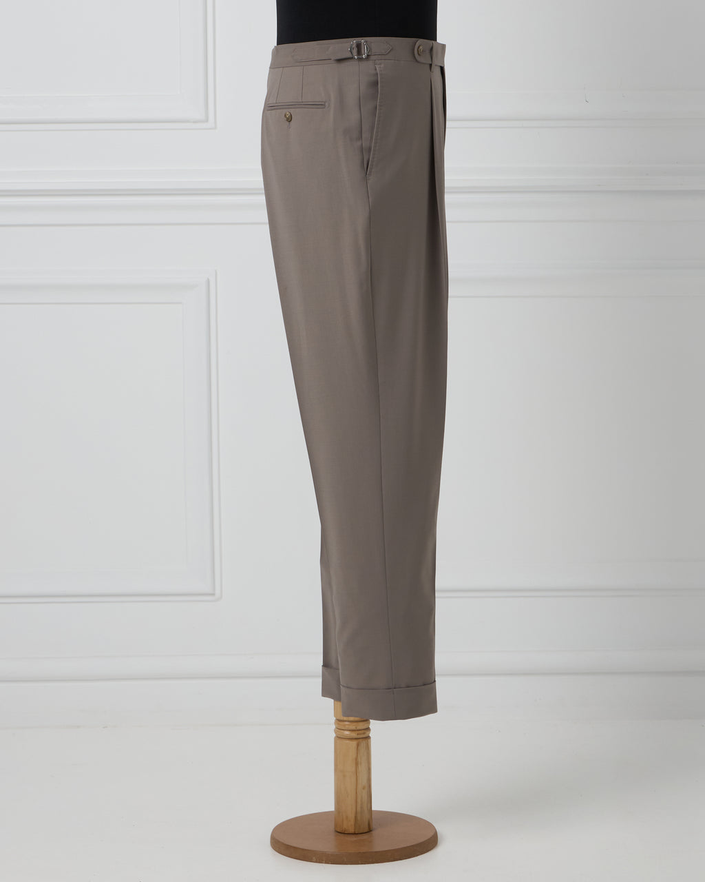 Taupe Wool Trousers