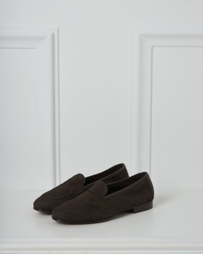 Brown Suede Loafer