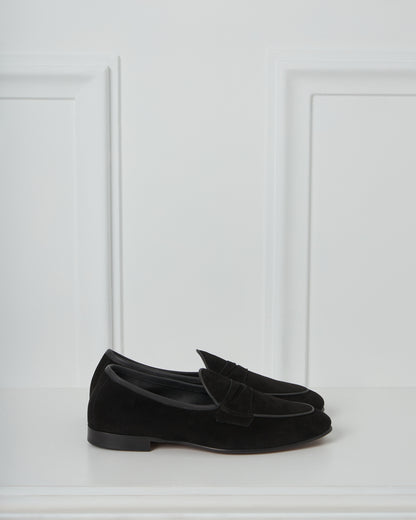 Black Suede Loafer Classico