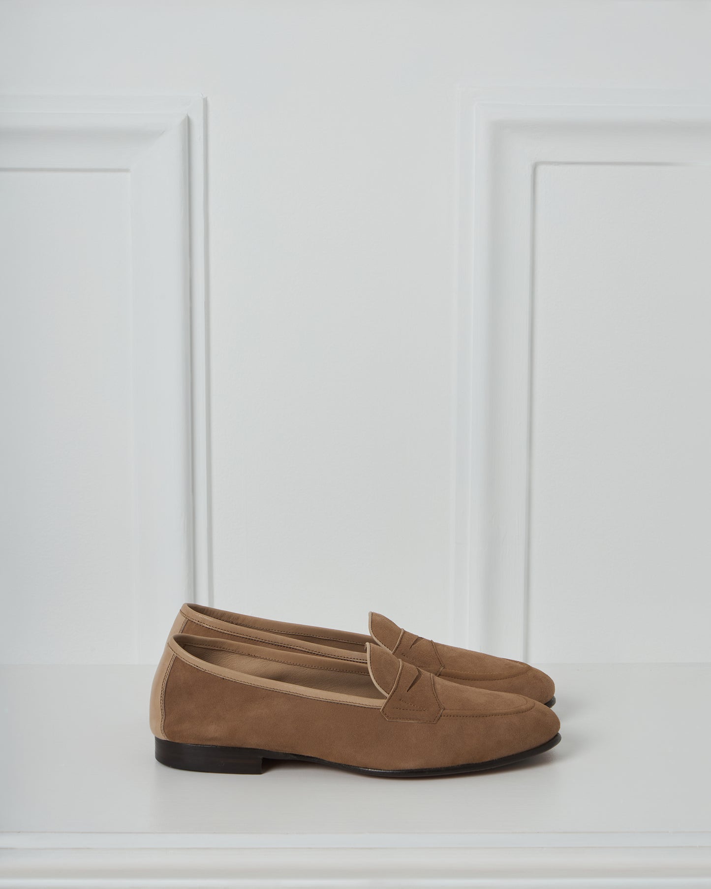 Beige Suede Loafer